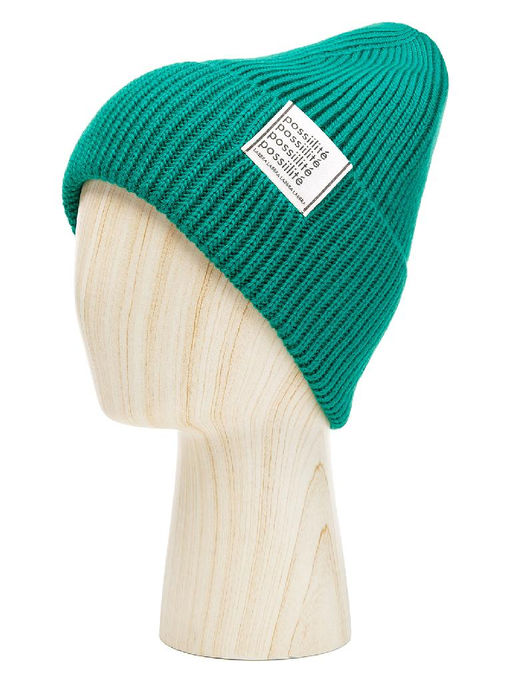 Шапка жен. шерсть+акр LB-BR55040 green