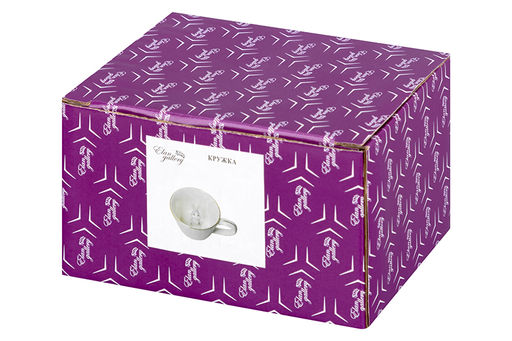 Кружка 350 мл 14*10*7,5 см Любопытный кролик внутри кружки цветная - Elan gallery фото 4