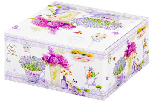 Чашка для капучино Elan Gallery Лаванда с блюдцем 350 мл New Bone China  фото 19