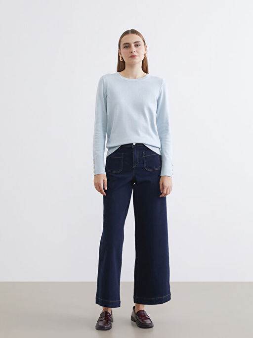 Bisiklet Yaka Kad?n Triko Kazak