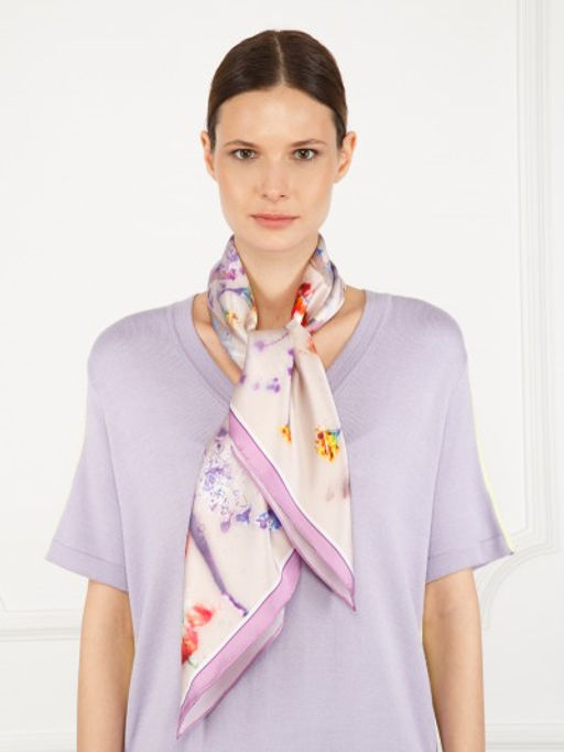 Платок жен. шелк 86х86 SS03-8208-09 - Eleganzza фото 9
