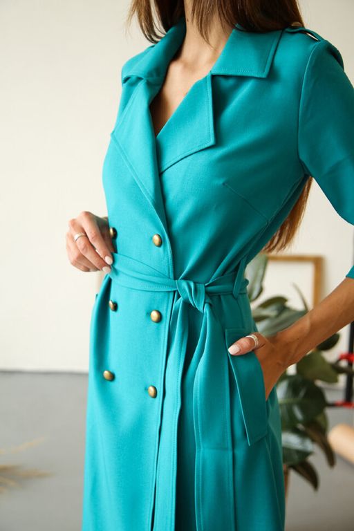 Платье 208 бирюзово-зеленый