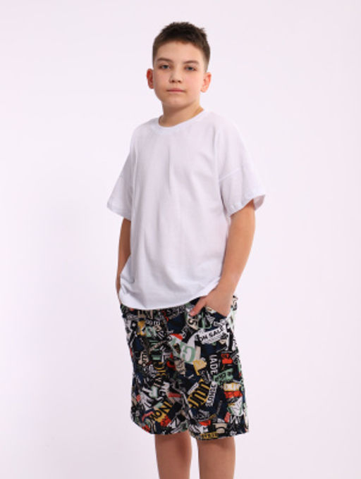 Шорты Федор синий граффити - Ладошки фото 13