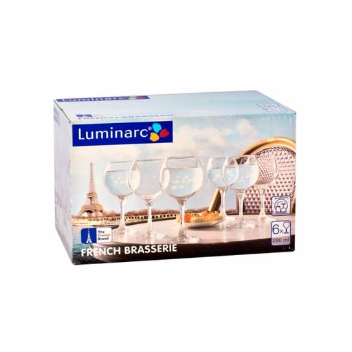 LUMINARC Набор фужеров для вина ФРАНЦУЗСКИЙ РЕСТОРАНЧИК 6шт 280мл  фото 2