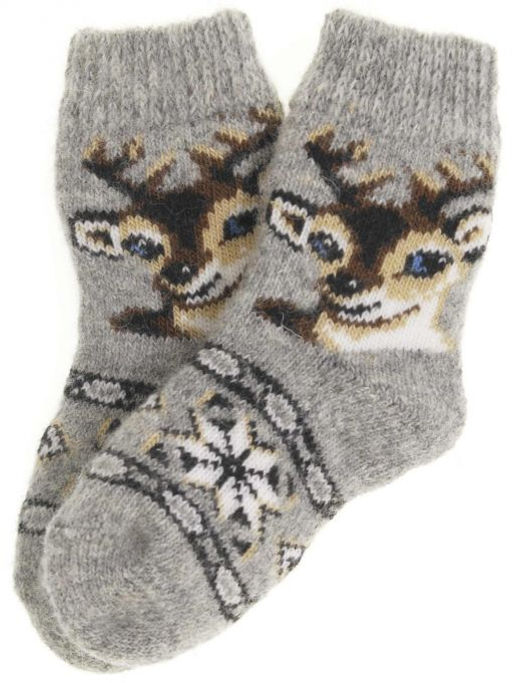 Носки детские "Оленёнок и орнамент" 6529-6