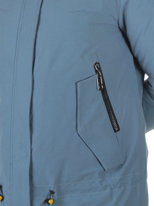 M9072 GRAY/LT.BLUE Пальто зимнее женское Snowpop - Fashion фото 4