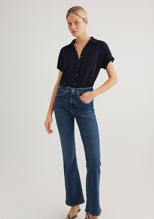 Lux Touch Lacivert Polo Tisort - Mavi фото 3