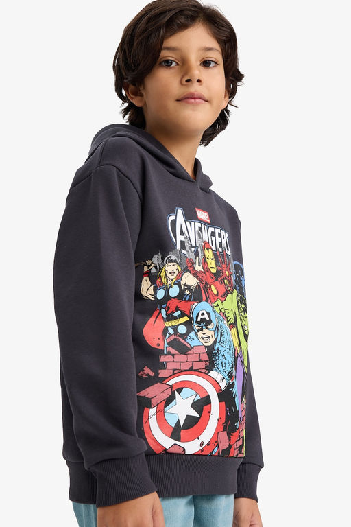 Marvel Avengers Kap__onlu __i Yumu_ak T_yl_ Sweatshirt Erkek _ocuk - Defacto фото 3
