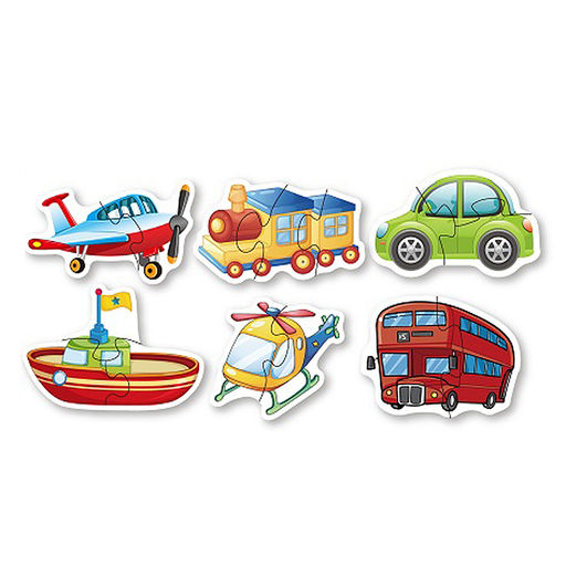 Пазл "Транспорт" (6 картинок)