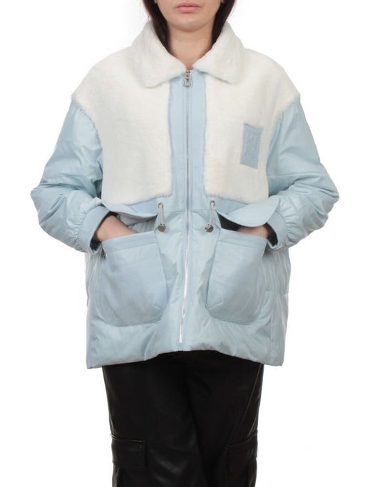 H24-223 WHITE BLUE Куртка демисезонная женская (100 гр. холлофайбер) - Fashion фото 3