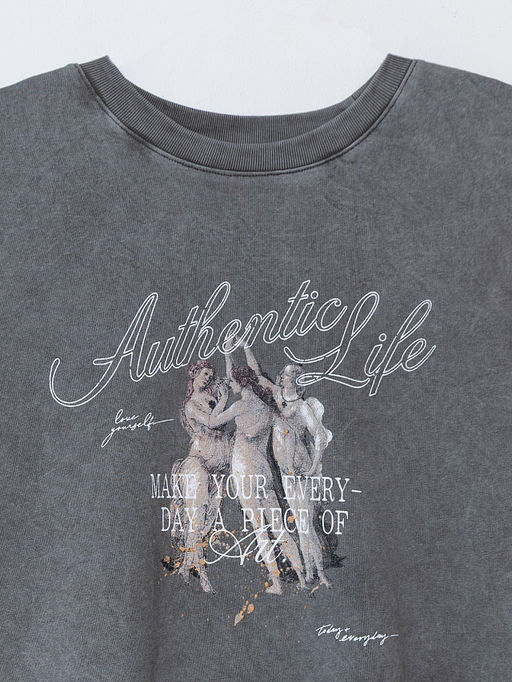 Футболка женская серая оверсайз - Mark formelle фото 5