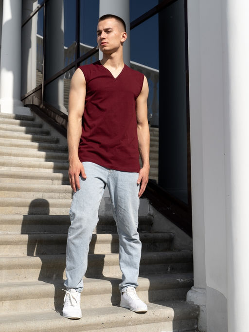 Майка муж.арт.105-11,бордовая - Binita фото 2