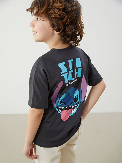 Lilo & Stitch Bask?l? Erkek ?ocuk Ti??rt