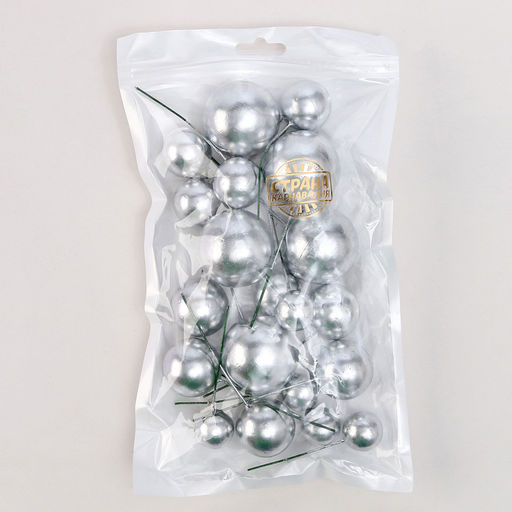 Набор для украшения Бусины, цвет серебро - Страна карнавалия фото 4