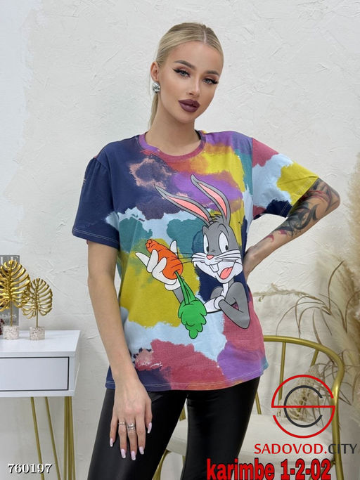 Футболка с принтом женская