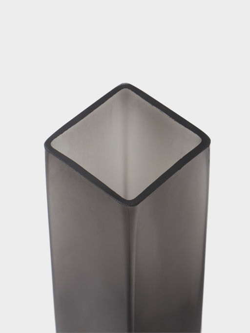 Ваза «Орели», 22×6 см, стекло, серая