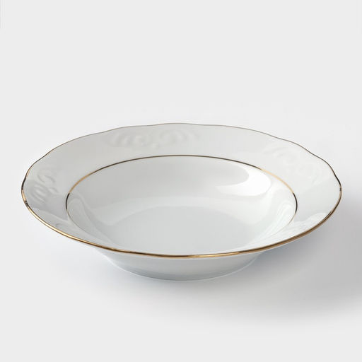 Сервиз столовый Добрушский завод «Бельё», 48 предметов, фарфор, белый