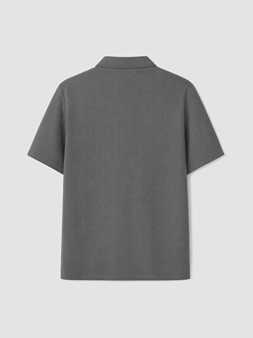 Polo Yaka Desenli Standart Fit Erkek Ti??rt