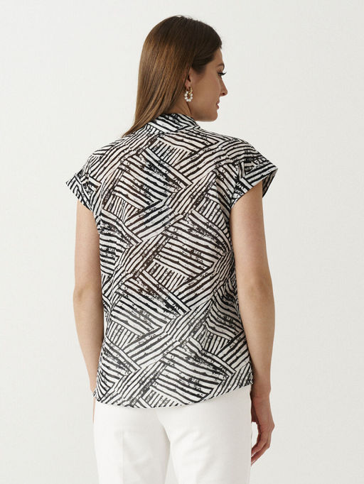 Блуза Ketty 16440 черно-белый - Элль стиль фото 2