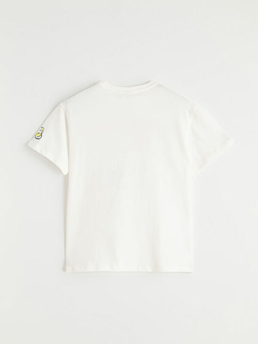 Bisiklet Yaka Cinnamoroll Bask?l? K?z ?ocuk Ti??rt