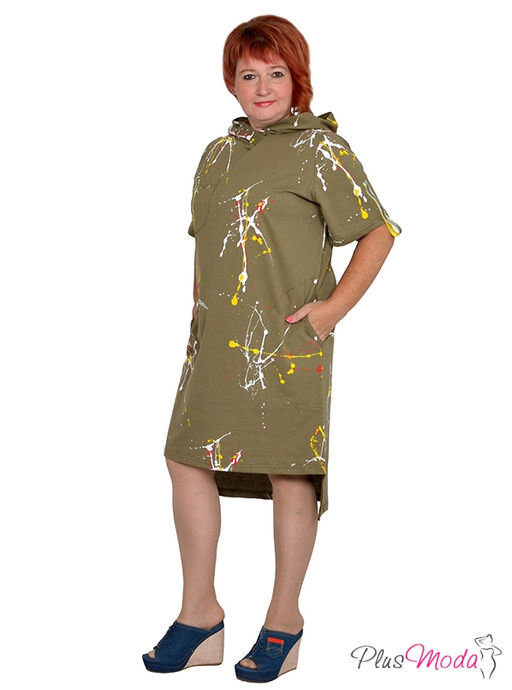 Платье Модель №1328 размеры 44-84 - Plusmoda фото 2