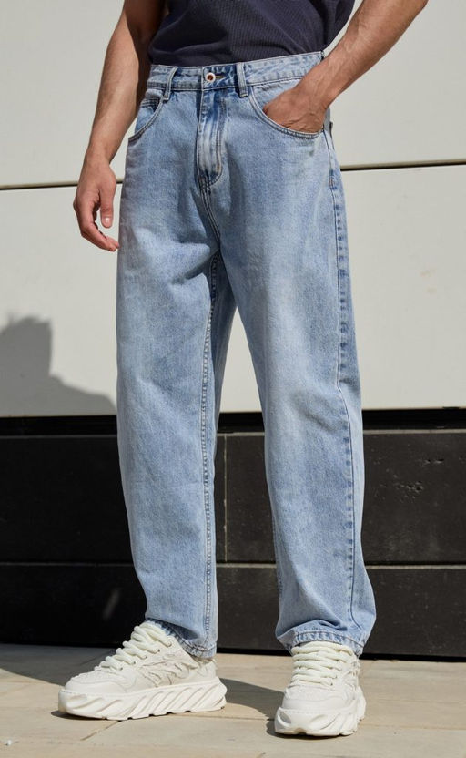 Джинсы муж. F2308-3 l.blue - Fine joyce фото 2