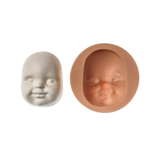 Молд силикон «Лицо малыша», 7.8×5.8 см, глубина - 2 см