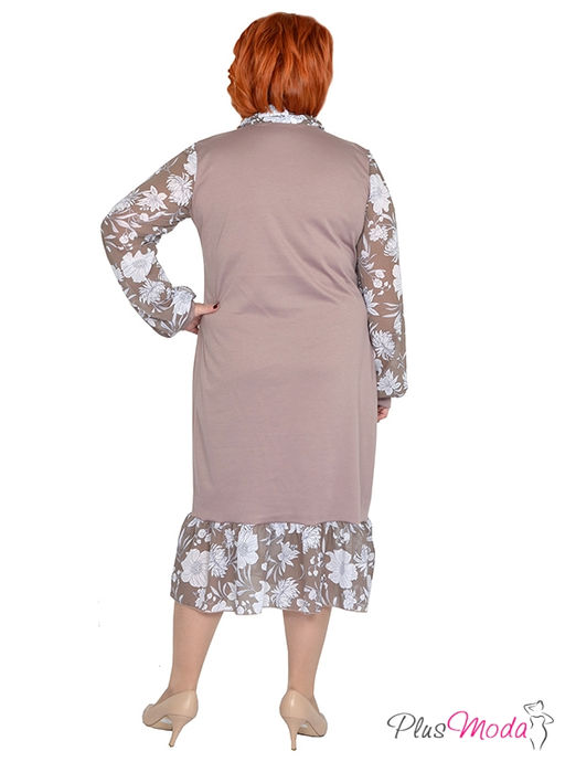 Платье Модель №1366 размеры 44-84 - Plusmoda фото 4