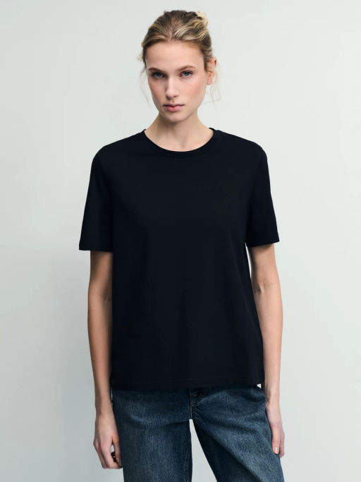 Базовая футболка из хлопка / Zarina фото 3