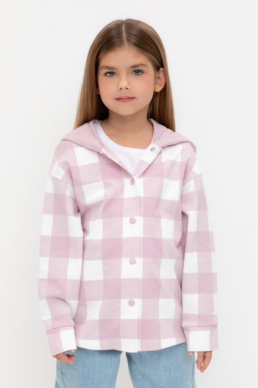 Crockid _ КР 302698/фламинго,клетка виши к541 рубашка для дев