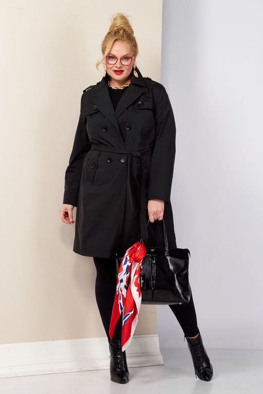 Плащ SHETTI 2187 чёрный