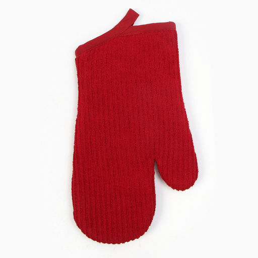 Комплектующие набор кухонный Этель, цвет красный: варежка 33х17 см, прихватка 24х19 см  фото 6
