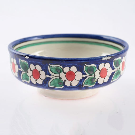 Сахарница узбекская Риштанская Керамика «Цветы», 250 мл, синяя