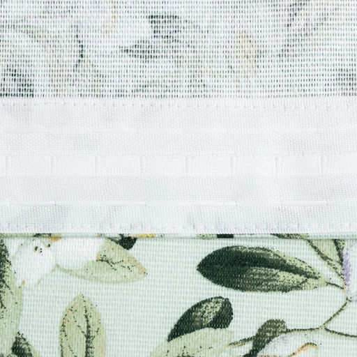 Шторы для кухни Доляна Apple flowers 146х180 см - 2 шт, подхваты - 2 шт, 100% хлопок, 164 г/м2  фото 5