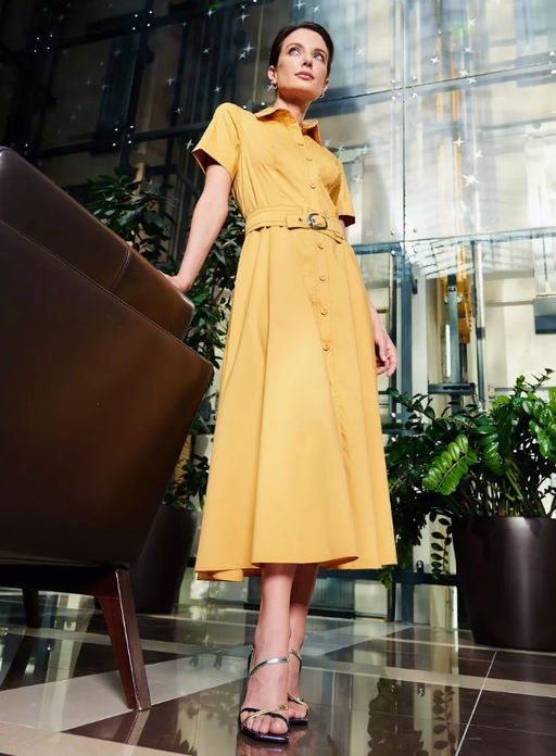 Платье из однотонного хлопка - Tantino фото 21