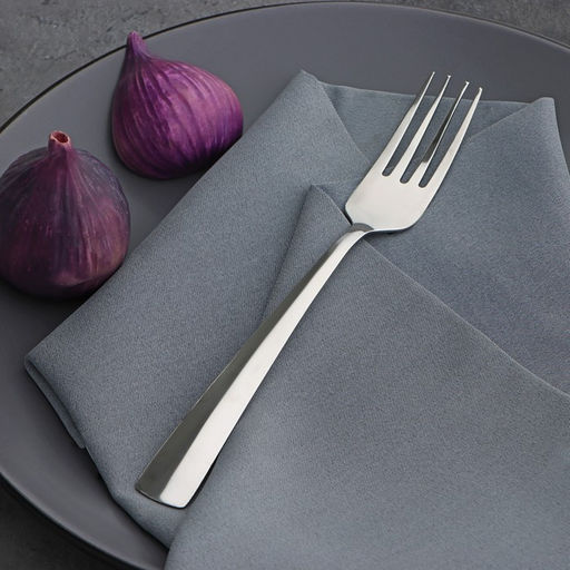 Цена за 12 шт. Вилка столовая Доляна Gleen, h=21 см, толщина 1.2 мм, нержавеющая сталь, серебристая