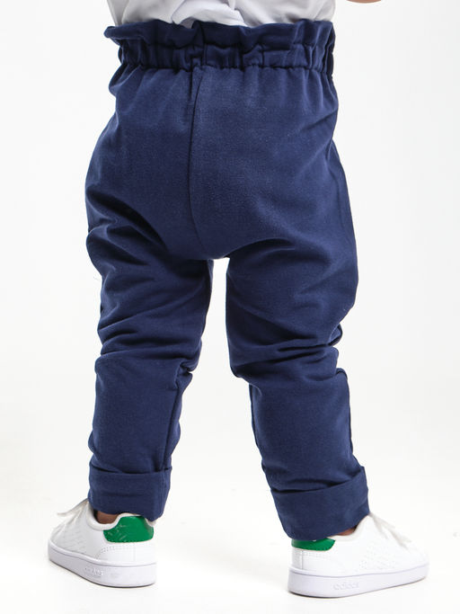 Брюки для девочки UD 1090 т.синий - Mini maxi фото 3