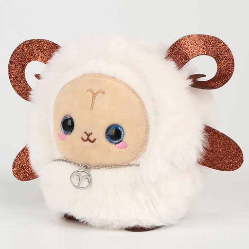 Мягкая игрушка  Зодиак Создай своё украшение. Овен, с кулоном - POMPOSHKI фото 2