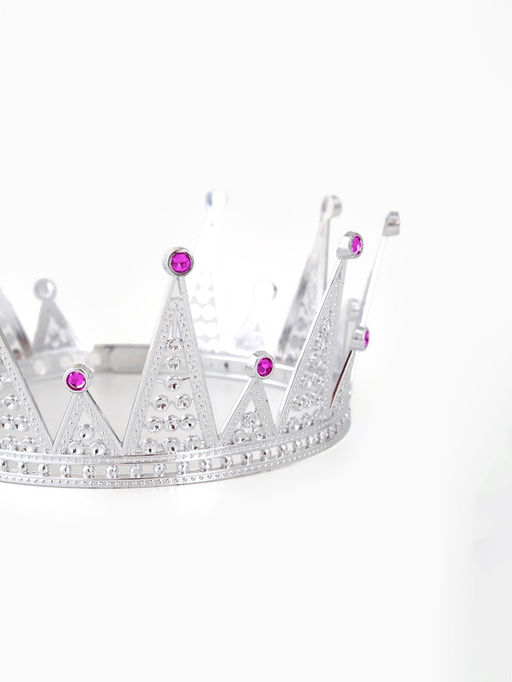 Цена за 2 шт. Корона королевы для девочки, цвет серебряный
