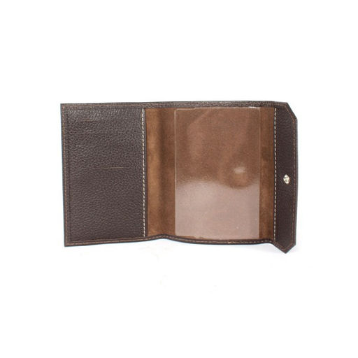 Обложка для паспорта Croco-П-402 (5 карм) натуральная кожа коричневый флотер (116/1) 261392  фото 3