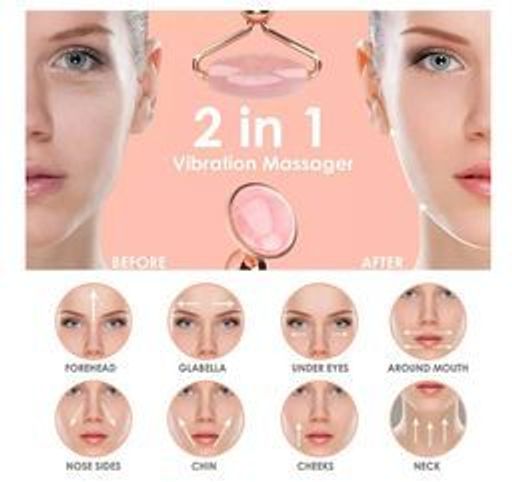 Flawless Contour вибрационный роликовый массажер для лица  с двумя насадками