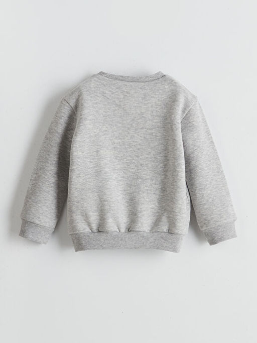 Ay? Teddy Bask?l? K?z ?ocuk Kal?n Sweatshirt 2li