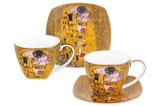 Чайная пара Elan Gallery Поцелуй 4 предмета 250 мл New Bone China  фото 13