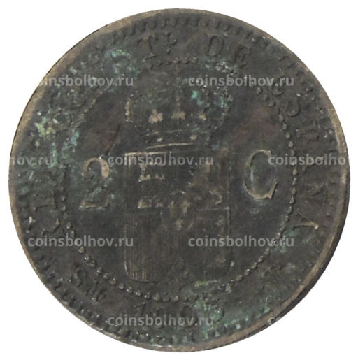 2 сентимо 1905 года Испания
