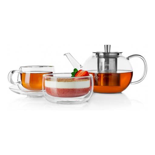 Чайная пара Walmer Viscount с двойными стенками, 0.23 л, цвет прозрачный  фото 5