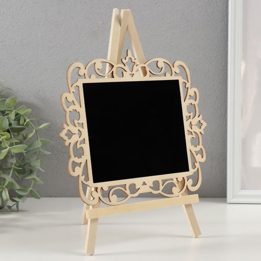 Фигурка настольная «Меловая доска на мольберте: Ажур», 1.8×20×28 см