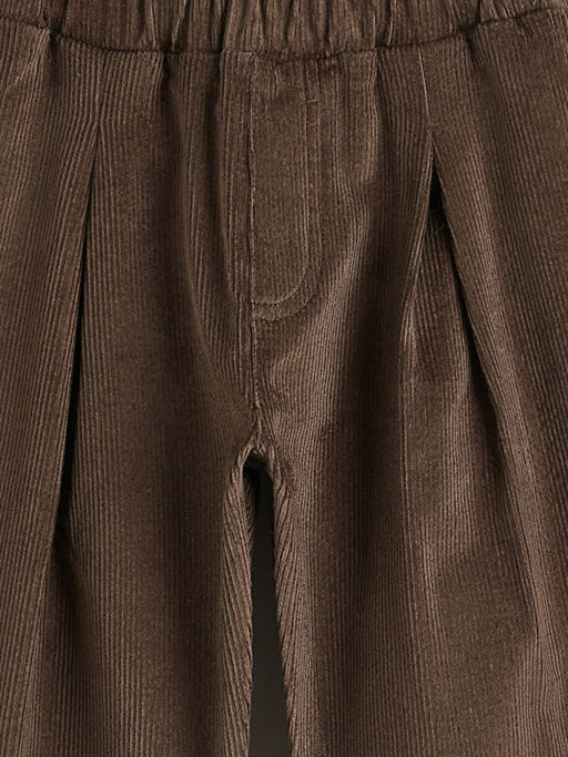 Beli Lastikli Basic Kadife Erkek Bebek Pantolon