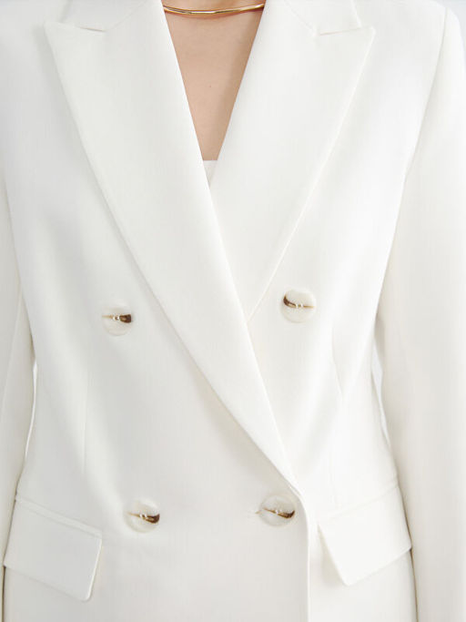 Kruvaze Yaka Kad?n Blazer Ceket