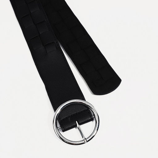 Ремень женский, ширина 4.5 см, пряжка метал, цвет чёрный - Simaland фото 2