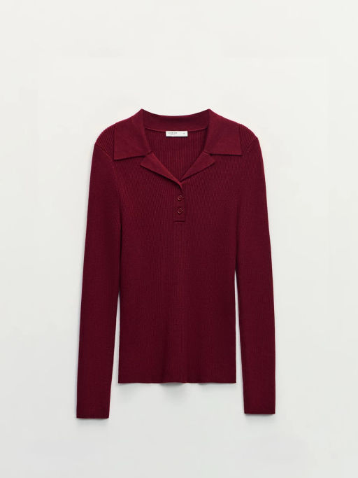 Джемпер из вискозы с отложным воротником / Zarina фото 7